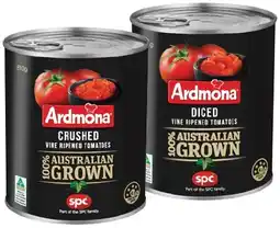 IGA Ardmona Crushed or Diced Tomatoes 810g offer