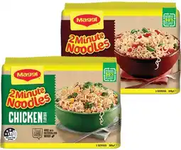 IGA Maggi Instant Noodles 5 Pack Selected Varieties offer