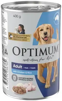 IGA Optimum Wet Dog Food 400g Selected Varieties offer