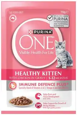 IGA Purina One Wet Cat Food 70g Selected Varieties offer