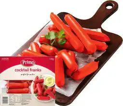 IGA Primo Cocktail or Thin Frankfurts 1kg offer