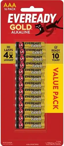 IGA Eveready Gold Alkaline Batteries AAA 16 Pack offer