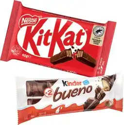 IGA Kinder Bueno 39‑43g or Nestle Medium Bars 35-50g Selected Varieties offer