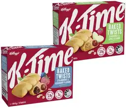 IGA Kellogg’s K‑Time Baked Twists 5 Pack Selected Varieties offer