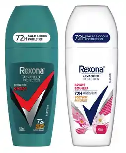 IGA Rexona Advanced Protection Antiperspirant Roll‑On 50mL Selected Varieties offer
