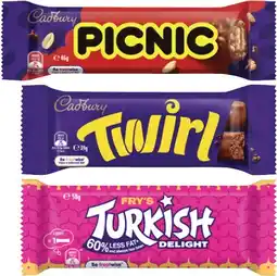 Coles Cadbury Chocolate Bar 30g-55g offer