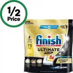 Woolworths Finish Ultimate Plus Dishwasher Tablets Pk 72 offer