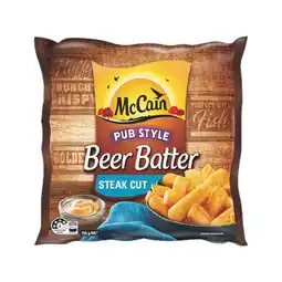 Woolworths McCain Beer Batter Chips or Wedges 750g – From the Freezer offer