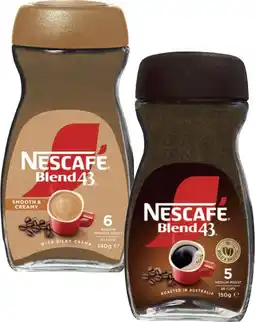 Coles Nescafé Blend 43 140g-150g offer
