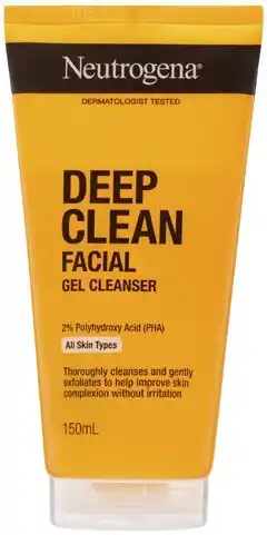Coles Neutrogena Deep Clean Facial Gel Cleanser 150mL offer