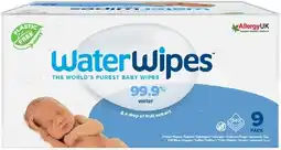 Coles WaterWipes Baby Wipes 540 Pack offer