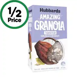Woolworths Hubbards Muesli, Clusters or Granola 450g offer
