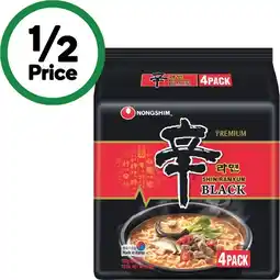 Woolworths Nongshim Shin Ramyun Black 520g Pk 4 offer