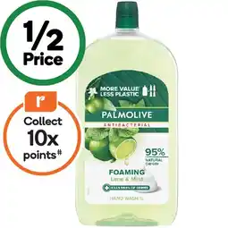 Woolworths Palmolive Antibacterial Foaming Hand Wash Refill 1 Litre offer
