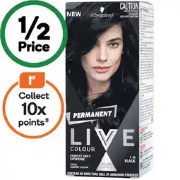 Woolworths Schwarzkopf LIVE Colour Permanent Hair Colour offer
