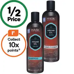 Woolworths HASK Argan Oil Shampoo or Conditioner 355ml offer