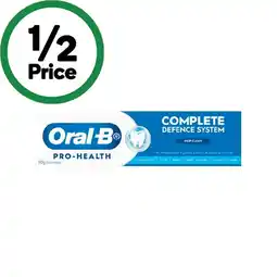 Woolworths Oral-B Pro Health Complete Defence System Deep Clean Toothpaste 110g offer
