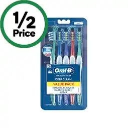 Woolworths Oral-B Cross Action 7 Benefits Toothbrush Pk 5 offer