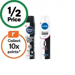 Woolworths Nivea 72hr Antiperspirant Deodorant 250ml offer