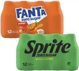Coles Fanta or Sprite Soft Drink 12x300mL offer