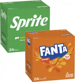 Coles Fanta or Sprite Soft Drink 24x375mL offer