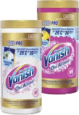 Coles Vanish Napisan Oxi Action Gold Pro Stain Remover 2kg offer