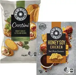 Coles Red Rock Deli Crostini or Deli Style Crackers 115g-135g offer