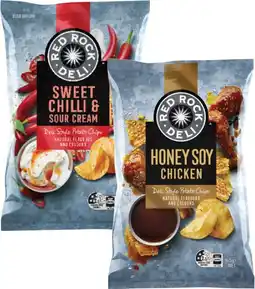 Coles Red Rock Deli Potato Chips 150g-165g offer