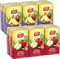 Coles Golden Circle Tetra Fruit Drink 6x250mL offer