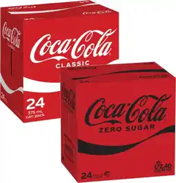 Coles Coca-Cola Soft Drink 24x375mL offer
