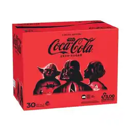 Woolworths Coca-Cola Classic, Diet or Zero Sugar Soft Drink Varieties 30 x 375ml offer