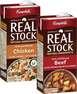 Coles Campbell's Real Stock 1 Litre offer