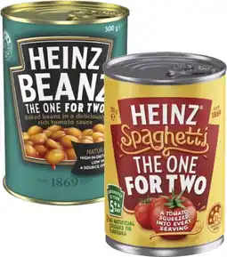 Coles Heinz Baked Beanz or Spaghetti 300g offer