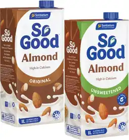 Coles Sanitarium So Good Almond Milk 1 Litre offer