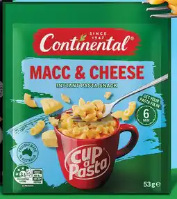 Coles Continental Cup a Pasta 53g-62g offer