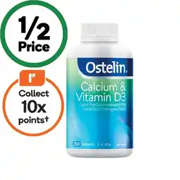 Woolworths Ostelin Calcium & Vitamin D3 Tablets Pk 250 offer