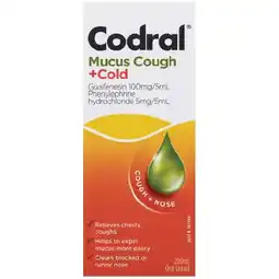 Woolworths Codral Mucus Cough + Cold Liquid 200ml† offer