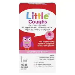 Woolworths Little Coughs Cough Syrup 200ml† offer