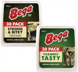Coles Bega Cheese Slices 500g offer