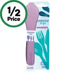 Woolworths Sistema Cutlery Set To Go offer
