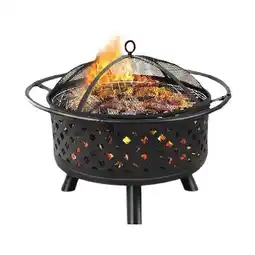 Woolworths Grillz Fire Pit BBQ Grill 82cm offer