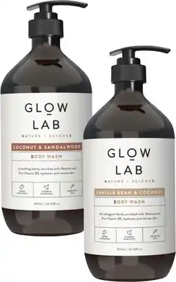 Coles Glow Lab Body Wash 900mL offer