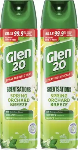 Coles Glen 20 Scentsations Disinfectant Spray 375g offer