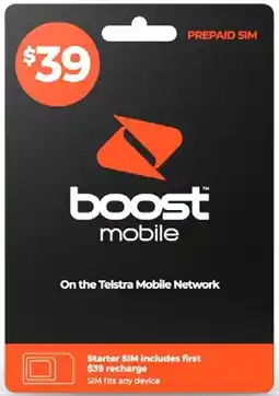 Coles Boost $39 SIM Pack offer