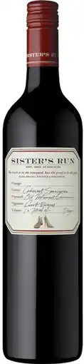 Coles Sisters Run Cabernet Sauvignon 750mL offer