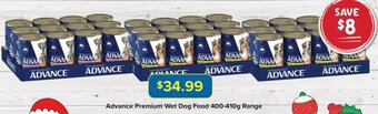 PetO Advance Premium Wet Dog Food 400-410g Range offer