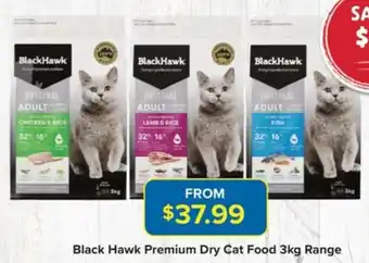 PetO Black Hawk Premium Dry Cat Food 3kg offer