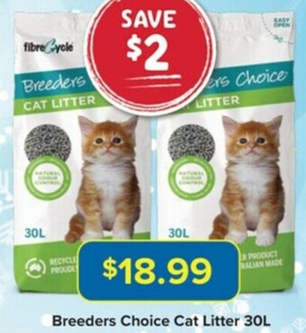 PetO Breeders Choice Cat Litter 30L offer