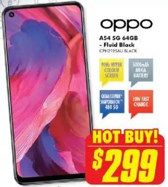 The Good Guys Oppo A53 5G 64GB-Fluid Black offer