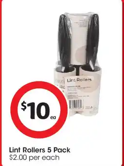 Coles Lint Rollers 5 Pack offer